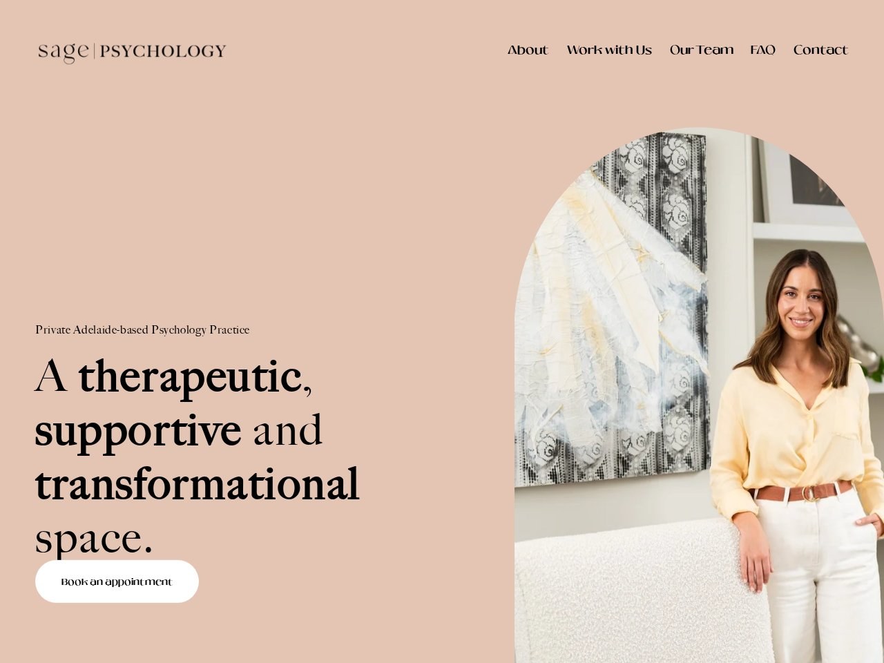Sage Psychology website design preview