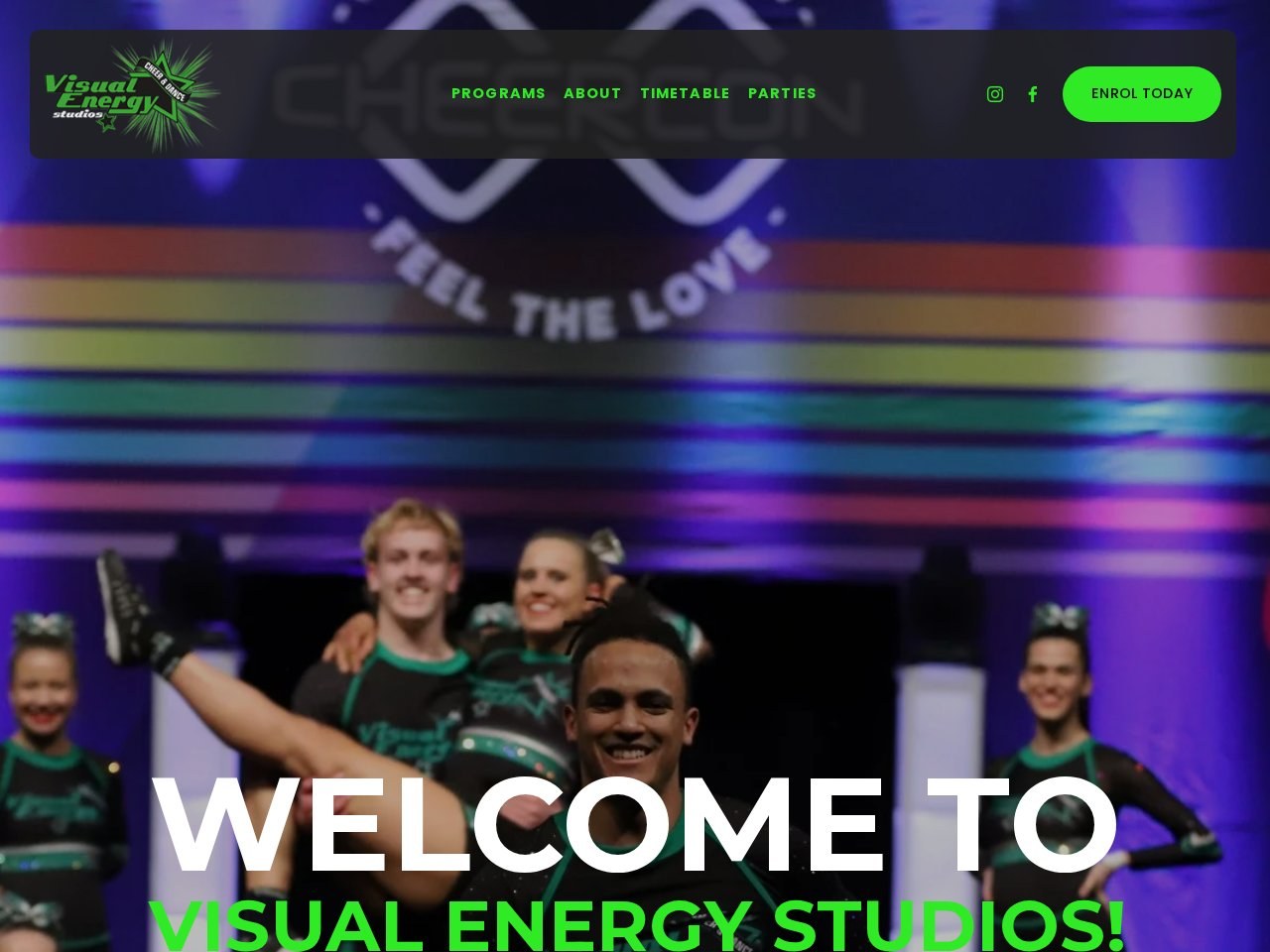 Visual Energy Studios website design preview